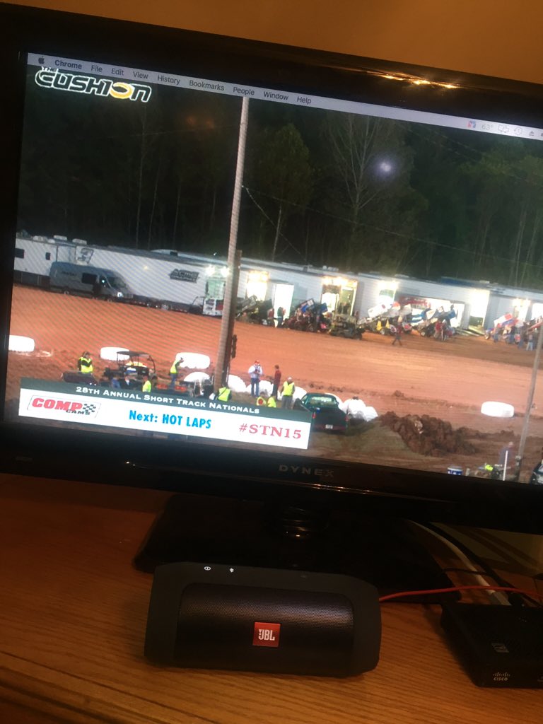 Tuned into <a href="/WatchTheCushion/">The Cushion</a> ready for <a href="/ShortTrackNats/">ShortTrackNationals</a> 👍🏽