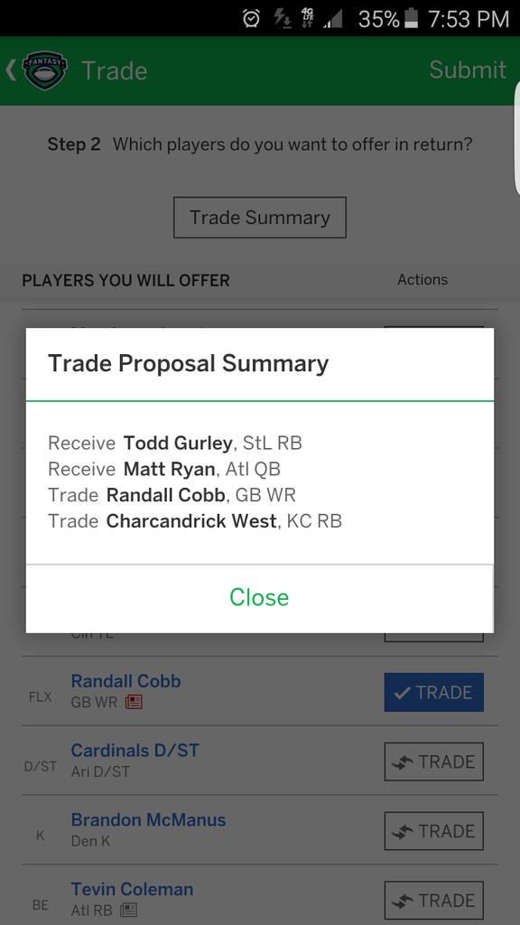 mindninja26's tweet photo. @MatthewBerryTMR  paying too much for gurly? I have aj green and Hopkins at wr. Dalton only qb. Standard 12 team. https://t.co/MghcvaHVcq