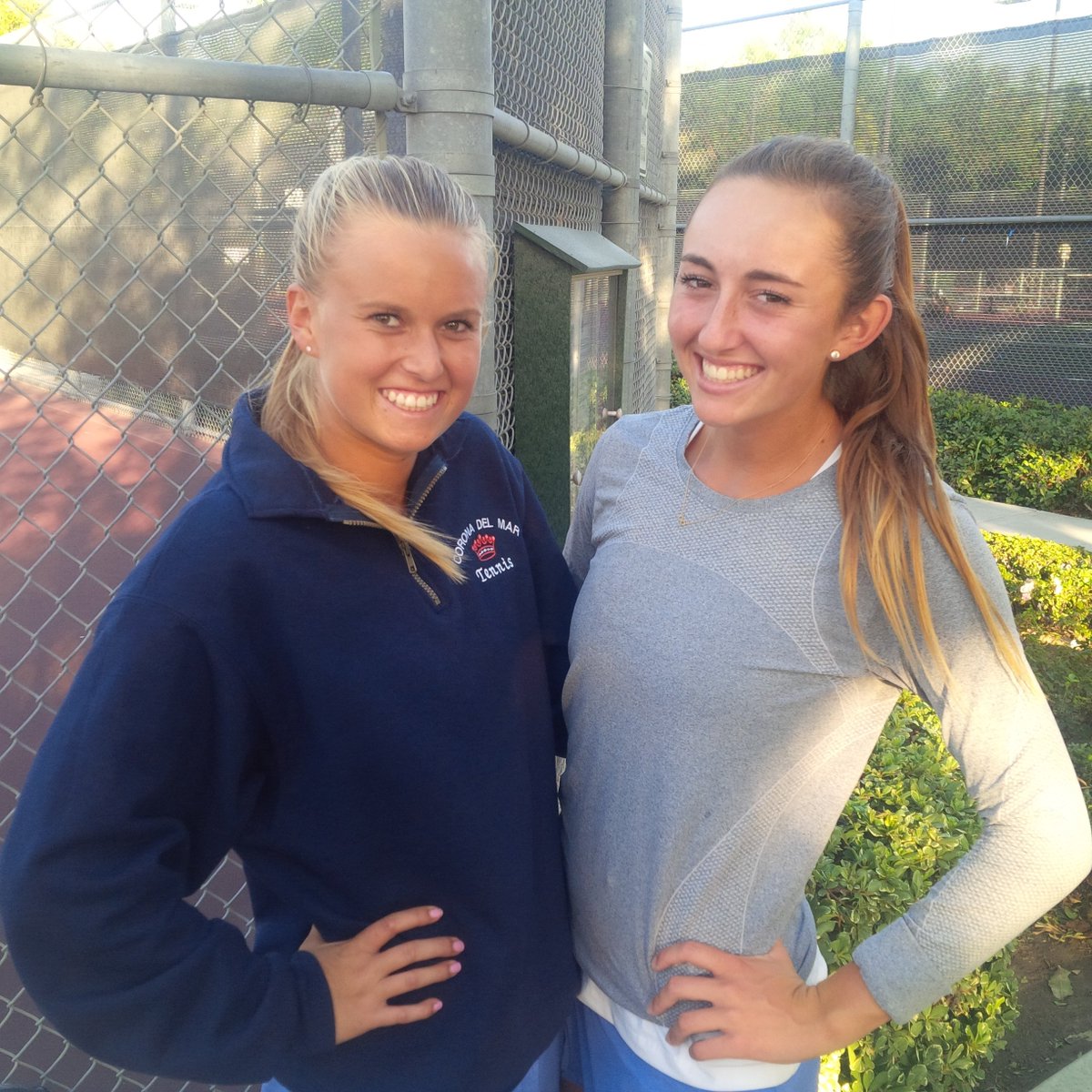 CdM's <a href="/sienasharf/">Siena Sharf</a> and <a href="/JasieDunk/">Jasie Dunk</a> won the Pacific Coast League doubles title today playing some power tennis.