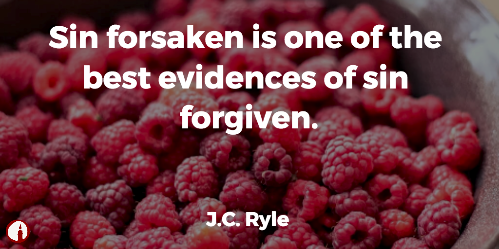 BibleTeachingMi's tweet photo. Sin forsaken is one of the best evidences of sin forgiven. -J.C. Ryle #forgiveness https://t.co/jXpgUFlr1B