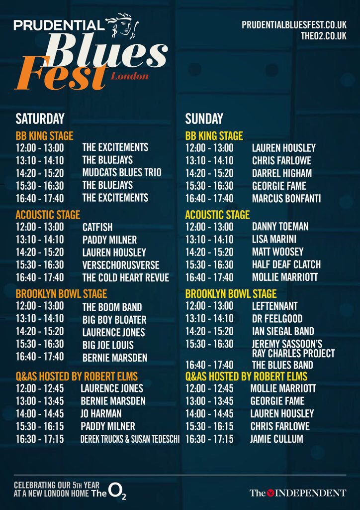 Leftennant1's tweet photo. We can't wait to play @BluesFestUK . Come see us at the Brooklyn Bowl Stage at 12pm. @mckeonscott https://t.co/81vVTt0WZh