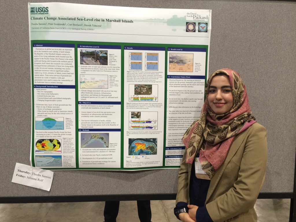 UC Santa Cruz Undergraduate Thooba Samimi presents her work at #SACNAS2015