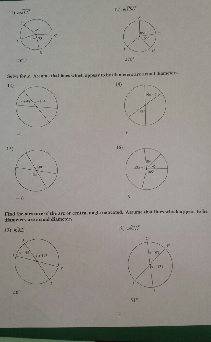 taybond_MathEd's tweet photo. Answer key to today's assignment. Need to see one worked out? Just let me know. #analyticgeometryalldaylong https://t.co/1vd1LzHG4x
