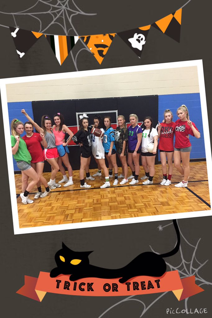 jennifermclark's tweet photo. Halloween practice today 🎃 @cheerleadingOHS #statebound #4practicesleft #workhardplayhard https://t.co/osaOc6NwQO