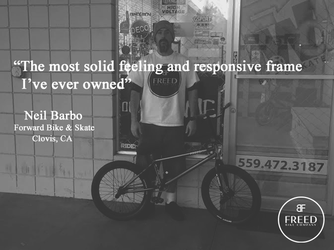 More kind words, this time from Neil Barbo at #Forwardbikenskate! #Freedbikes
