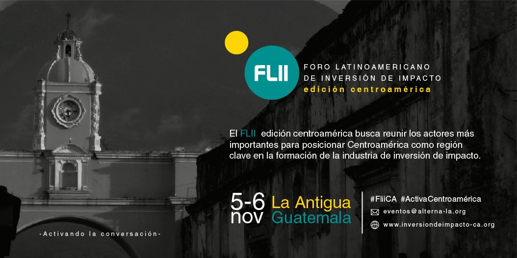 forodeinversion's tweet image. #FLIICA fomentará la colaboración de inversión de impacto—50% de descuento hasta el 15/10 bit.ly/1JYDHiK