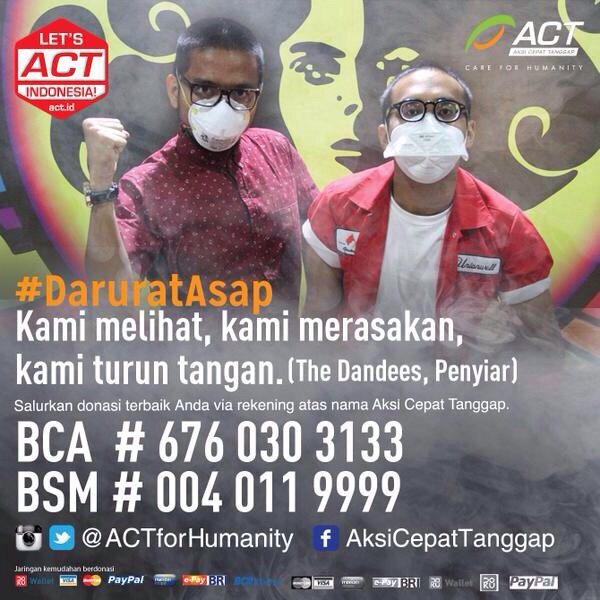 Gajian jgn buat belanja belanji doong sumbang yuk ke @ACTforhumanity