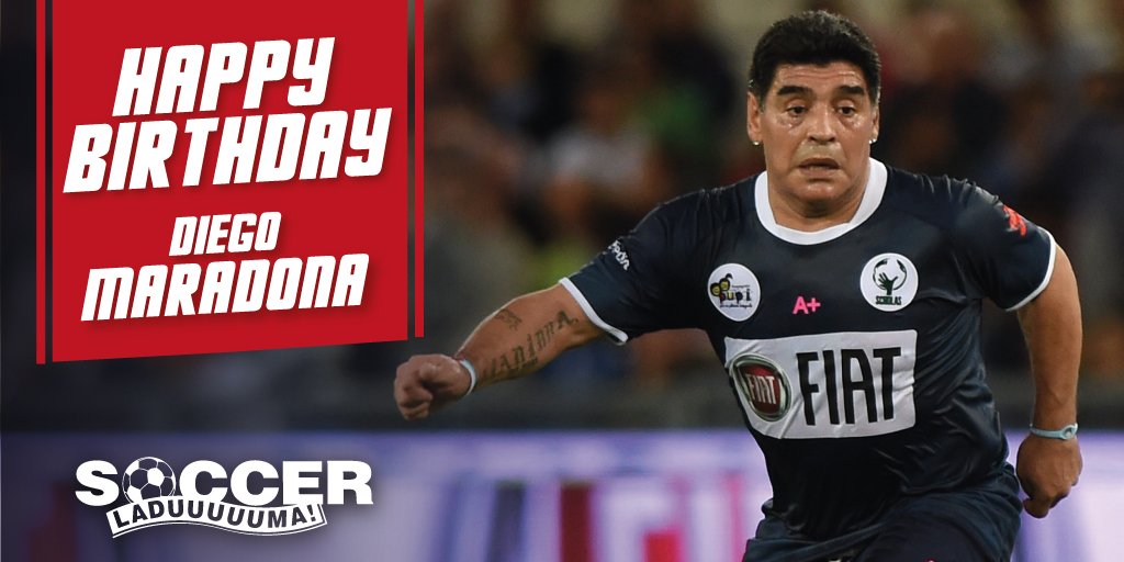 Happy Birthday to arguably the greatest football player of all time, Diego Maradona! 
