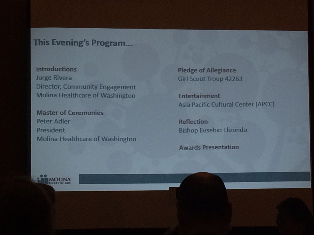 VenaMF's tweet photo. @VenaMF: In Seattle @molinahealth celebration of their Community Champions on behalf of @KPNorthwest! https://t.co/EXai4Cwy3G