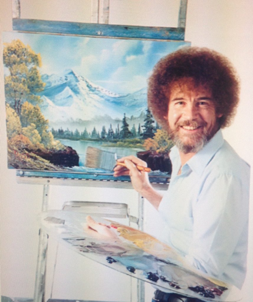 Appreciation post for my deceased inspiration happy birthday Bob Ross 
