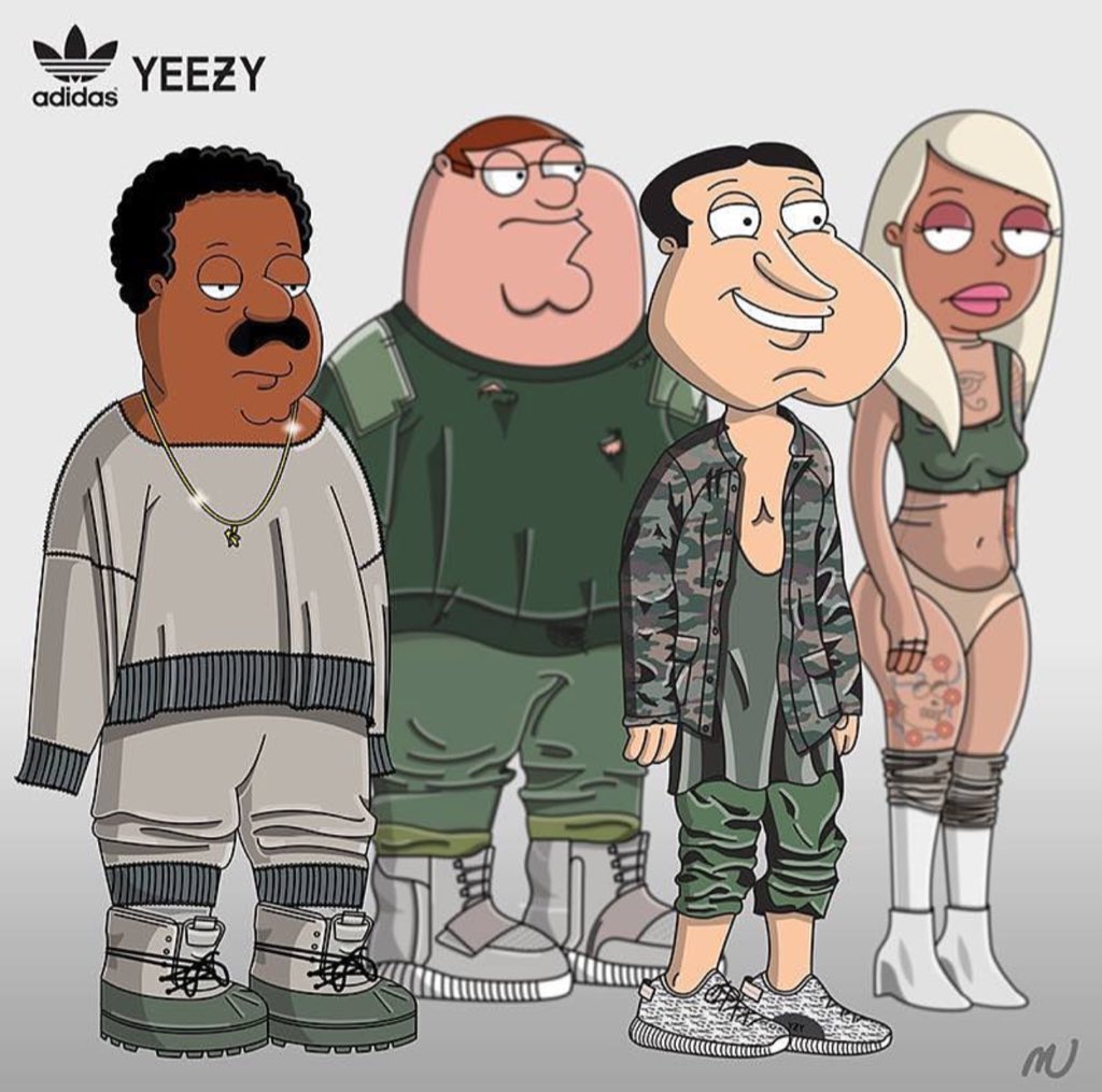 ExposingIndyArt's tweet photo. Family Guy: Yeezy Season, Episode 1 https://t.co/OBcQqVeNiC