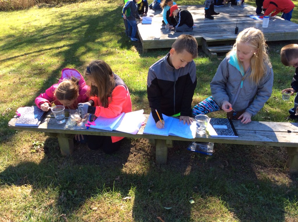 Rachelhowe52's tweet photo. @WV_ESSD40 3rd graders observing water on Earth materials outside. #essdexcels @AmyGronseth https://t.co/Mnvqv3OpxH