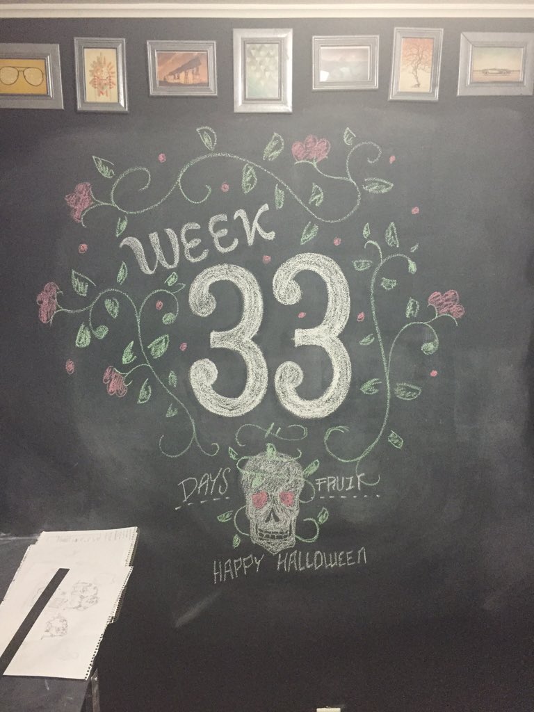 Wattle_n_Daub's tweet photo. Chalk type for the wife's countdown to baby #pregnancyproblems #lettering #chalktype https://t.co/dqZ1xPmunh