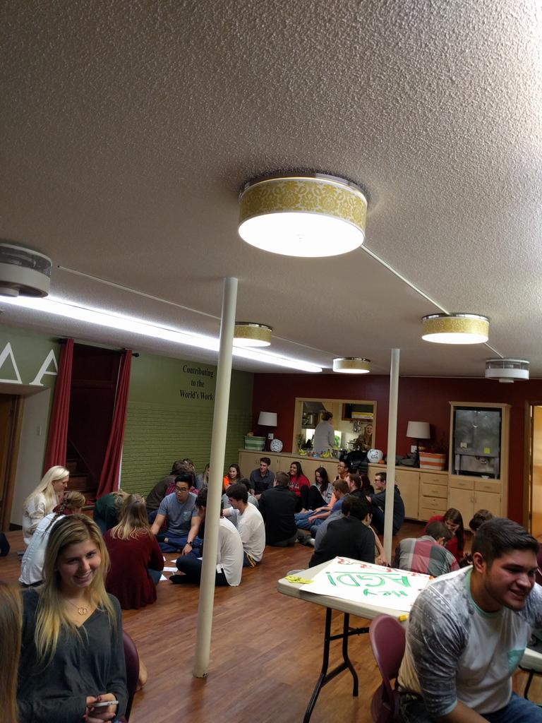ndsudelts's tweet photo. Big thanks to @NDSUAlphaGam for having us over tonight for a great social! You ladies are great! https://t.co/XoVDVxQMSR