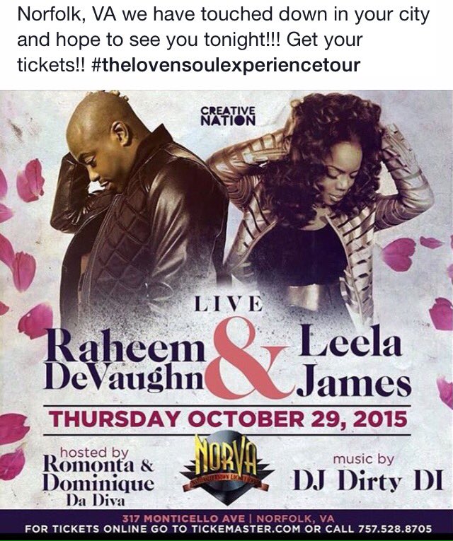LeelaJamesFans's tweet photo. #thelovensoulexperiencetour https://t.co/FmEhZPuvJP