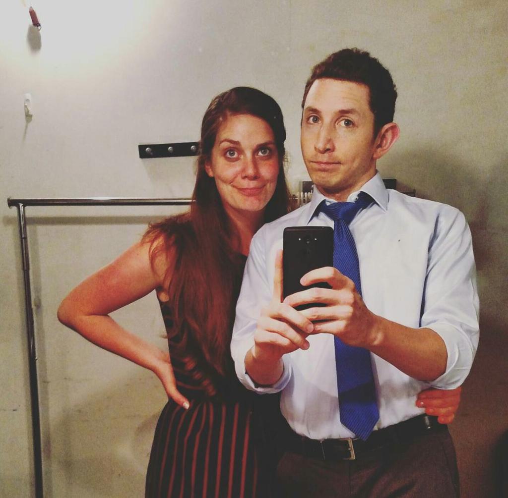 DatingFailure's tweet image. Backstage before our last show in LA. Next stop - NYC! #DAEF #LAThtr