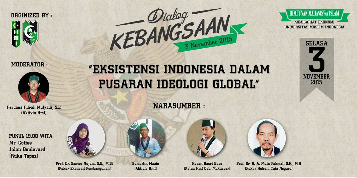 UmiHmi's tweet photo. Himpunan mahasiswa Islam Komisariat Ekonomi UMI cabang Makassar https://t.co/oOOj2ZveLb