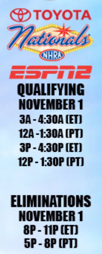 WWSODR's tweet photo. Click pic for TV schedule for this weekend's #ToyotaNats @LVMSStrip https://t.co/JCeyUSvVYT