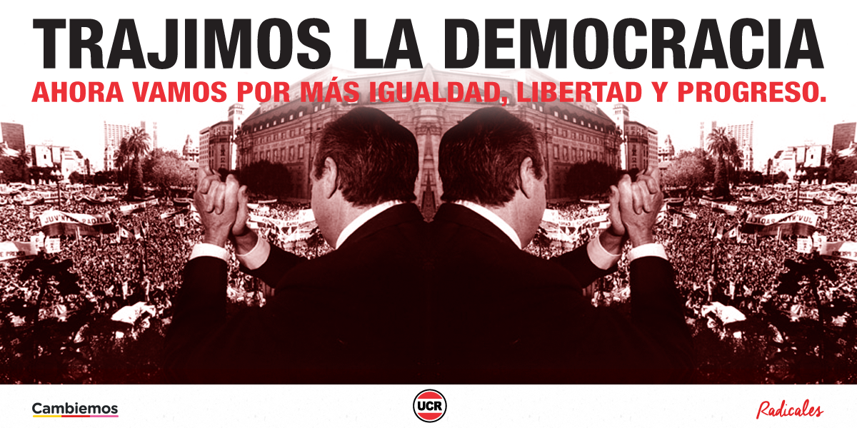 UCRNacional's tweet photo. 32 años del triunfo que aseguró para siempre la democracia en la Argentina. ¡Siempre adelante! https://t.co/XuXHj4cjfz