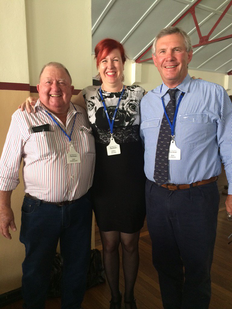 apstruss's tweet photo. At the #AgForceStateConf in Cloncurry with the famous Jody Allen @StayAtHomeMum and Ian Harsant https://t.co/k6UBZEdO32
