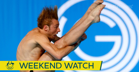AUSOlympicTeam's tweet photo. What a weekend of Aus Olympic sport to come!

WEEKEND WATCH: https://t.co/1Td9jJTYpc

@DivingAUS @matthew_mitcham https://t.co/IpSBXxyreO