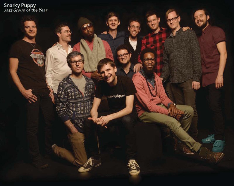 Congrats to <a href="/RealSnarkyPuppy/">Snarky Puppy</a> on  <a href="/DownBeatMag/">DownBeat Magazine</a> Readers Poll 'Jazz Group of the Year' honour.  #sodamnproud #deserved