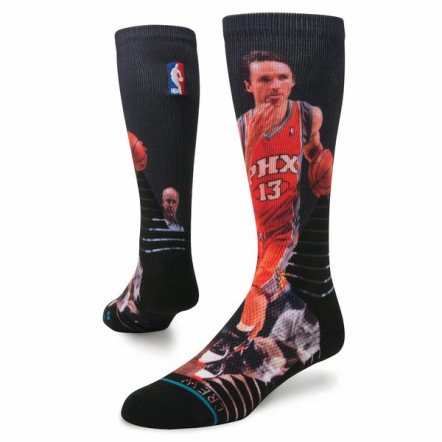 espn's tweet photo. As Steve Nash goes into the @Suns Ring of Honor ... his face goes on to the players' socks: https://t.co/m39izTykxG https://t.co/CjX6kXj9uL