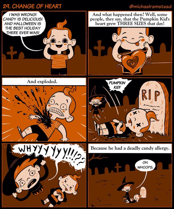 Halloween comic number 29! Now I know how George R R Martin feels. 