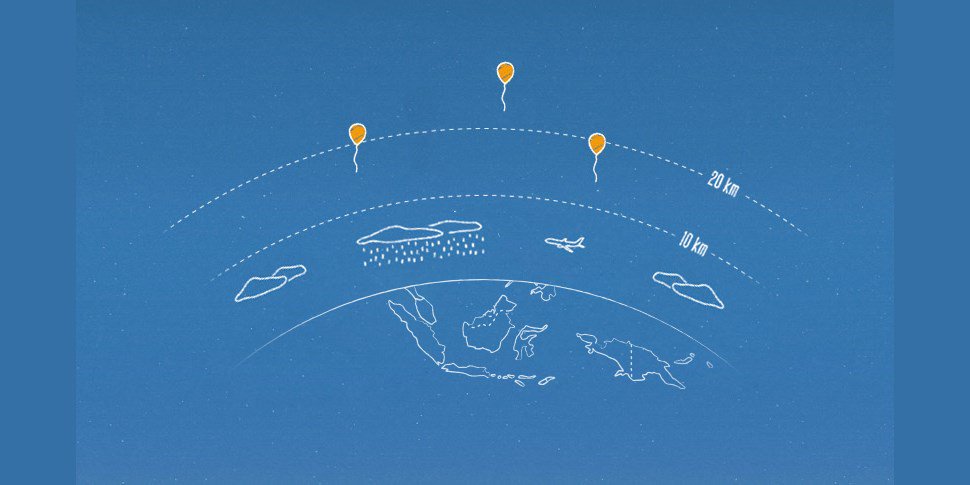 thenextweb's tweet image. Google will test its balloon-powered internet service in Indonesia next year tnw.me/qPLTzP2