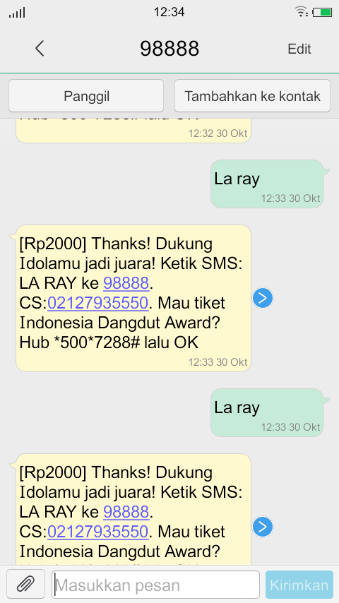 MsMaratun's tweet photo. @RayLaca2 aku dah sms 8 kali loh ray ditunggu follbck dan sing nya yaa ray..ππ#kuisopenSIGNRay https://t.co/8HLeTsZSiJ