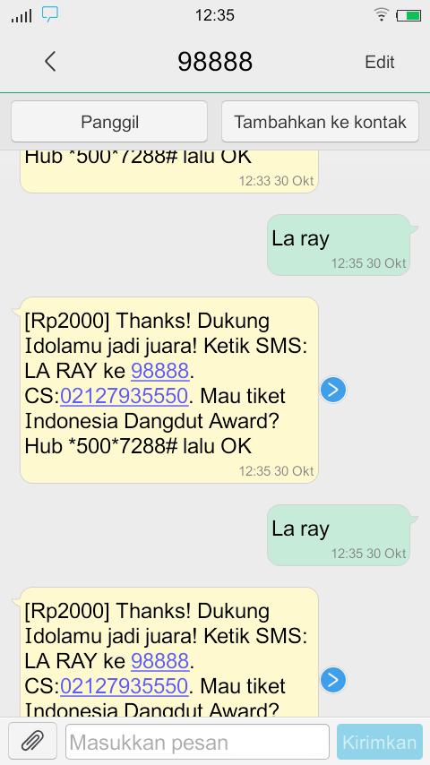 MsMaratun's tweet photo. @RayLaca2 aku dah sms 8 kali loh ray ditunggu follbck dan sing nya yaa ray..ππ#kuisopenSIGNRay https://t.co/8HLeTsZSiJ