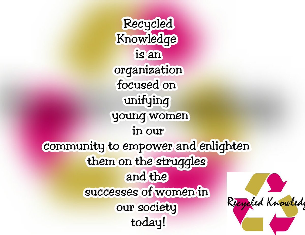 RecycledK's tweet photo. "What's Recycled Knowledge?", you ask...Here's our mission statement! https://t.co/iOtXV66TXB