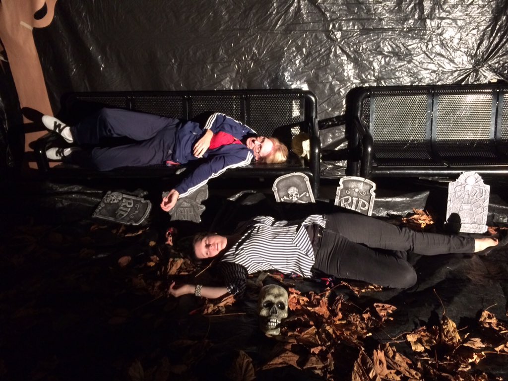 A cryptic pic of "McMath" &amp; Punky Webster, who were just dying to dance. It's a grave situation.
