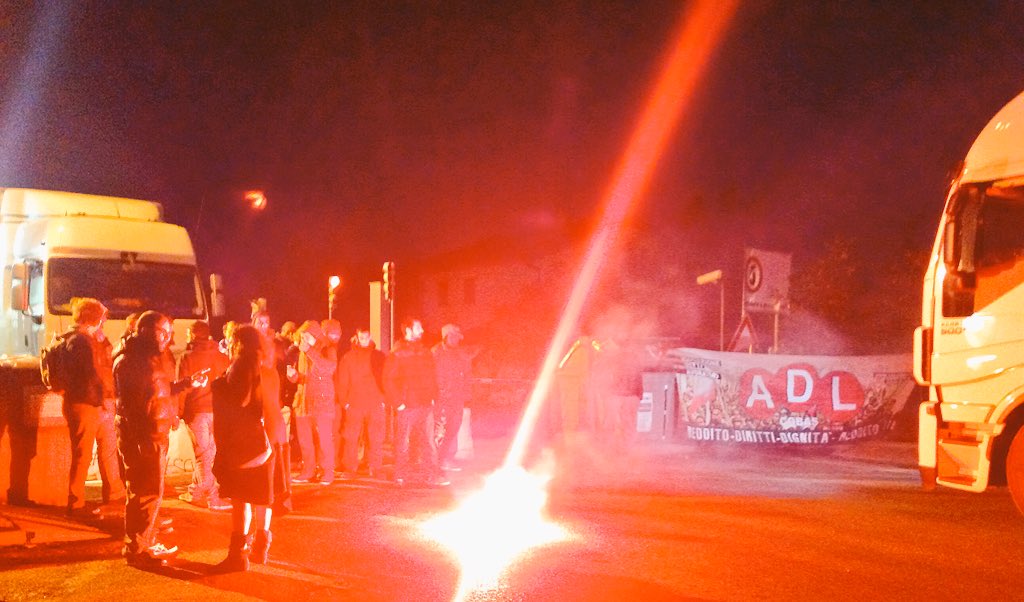 adlcobas's tweet photo. #Cesena - #30O Bloccato cantiere #AsterCoop di Pievesistina e anche quello di Anzola #ScioperoLogistica #MaiSchiavi https://t.co/jmfOmUS6Sg