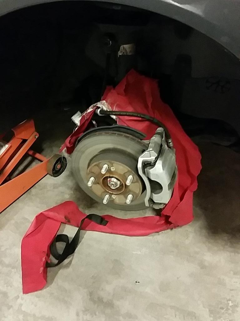 TevinAlvord's tweet photo. Fun camping chair bag stuck behind the wheel https://t.co/L1sZX91wcY