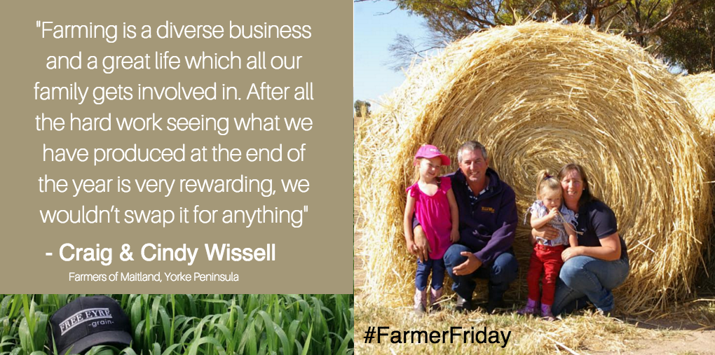 MEET our #FarmerFriday. Craig and Cindy Wiss, 5th generation family farmers of #Maitland #YP Share their message!