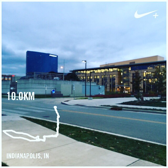 First done 10K in the cold weather. Feel good but so tired! Keep going~