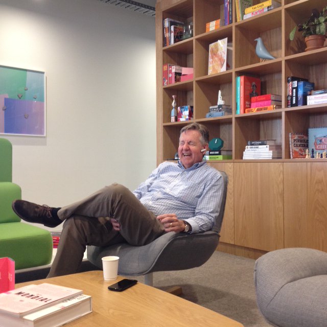 spacesworks's tweet image. Our member Peter having a coffee and a laugh in the Spaces Business Hub at #spacesMEL.