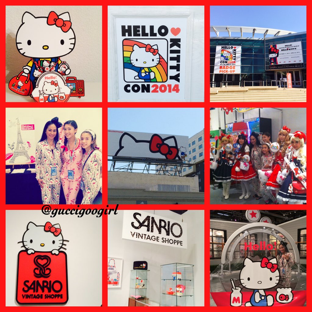 guccigoogirl's tweet photo. #tbt @hellokitty @sanrio #HelloKittyCon VIP party 10.29.14 #HelloKitty #HKCon #Sanrio #Bedheadjs @bedheadpajamas #LA https://t.co/4RG68fxAf7