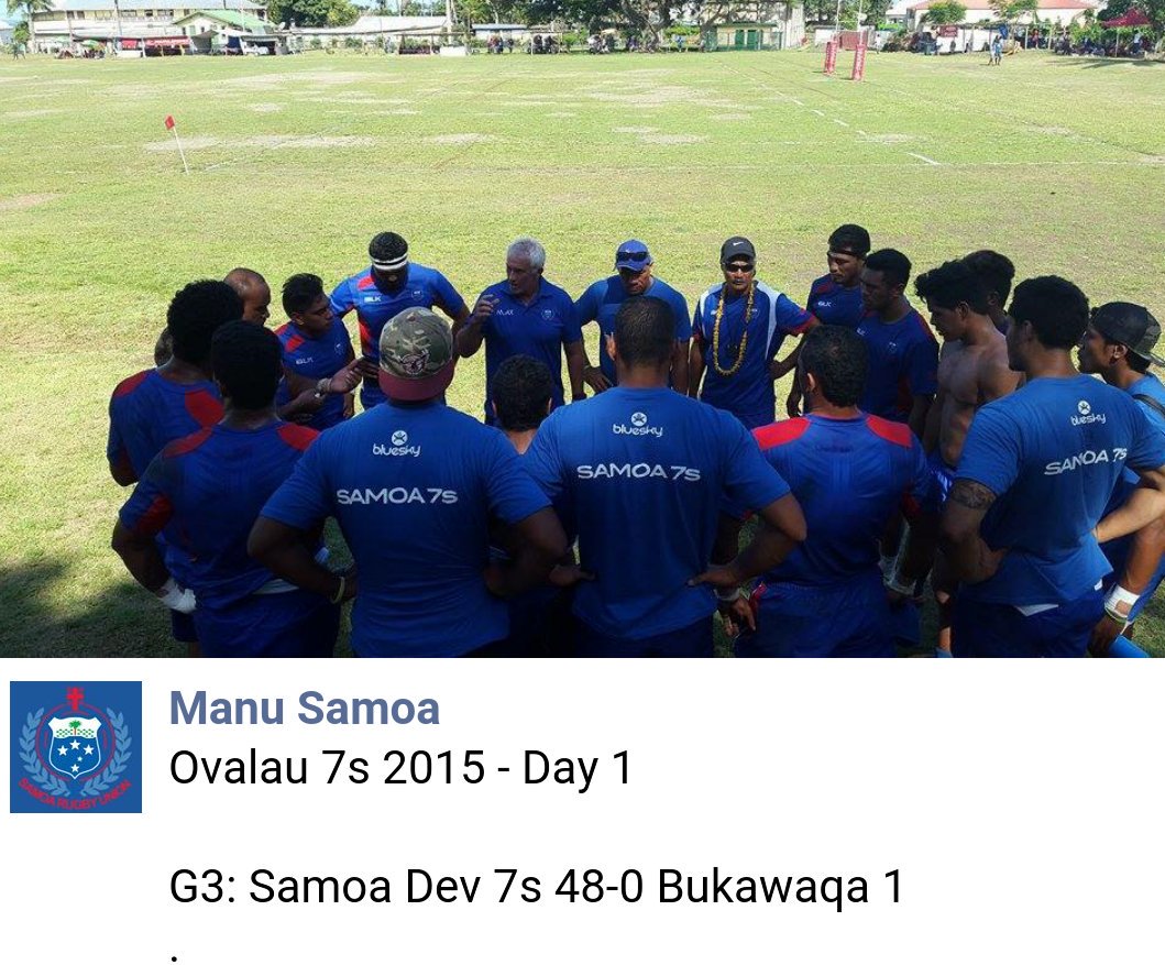 ManuFanatiks's tweet photo. Samoa 7s G3 48-0 Bukawaqa 1. #OVALAU7S #SAMOA7s https://t.co/JUrjLuK2UF