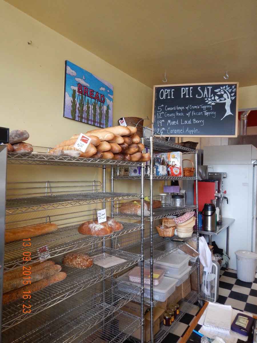 Big rye wheat loaf at Pane d'Amore