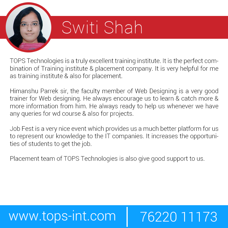 TOPS_Tech's tweet photo. Feedback of Web Designing Training Student from TOPS Technologies. #webdesign #training #feedabck https://t.co/vn5JeUTnGn