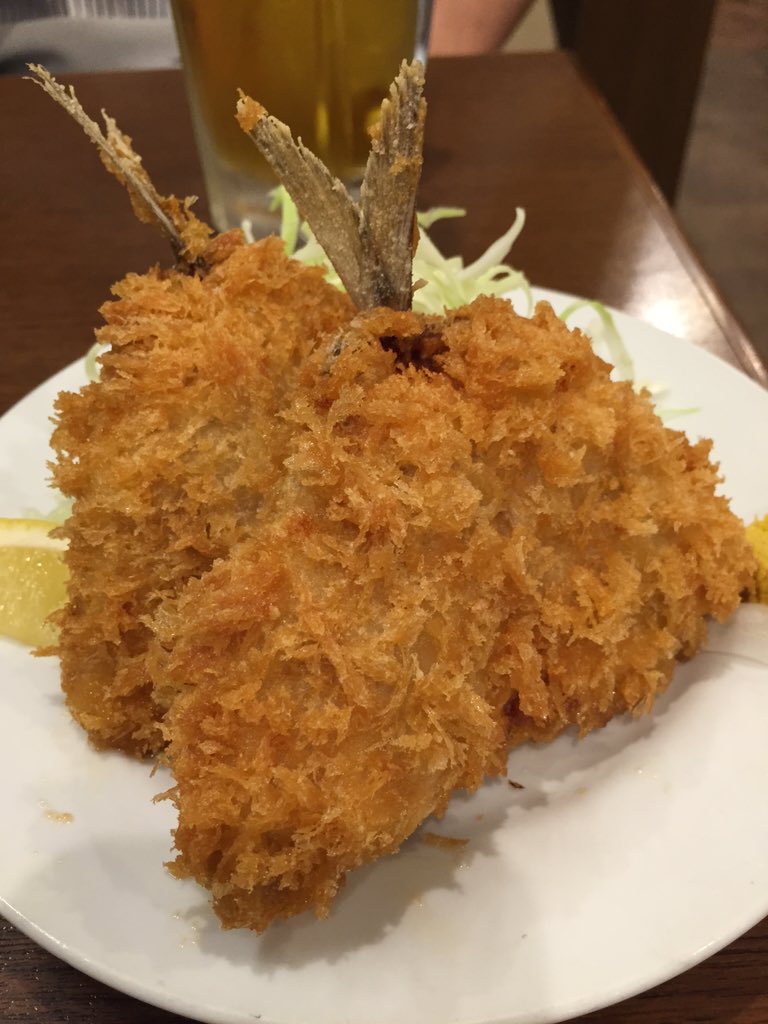 sendoyohei's tweet photo. アジフライデー。 https://t.co/Uxg0DizMzE