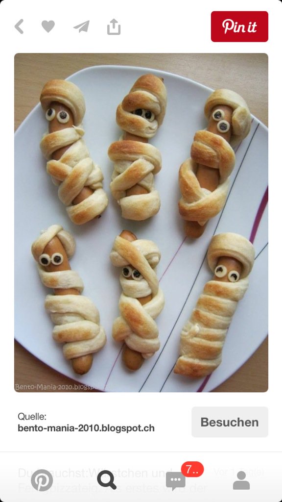 jrh73's tweet photo. Eat this, Mummy! #Halloween #Pinterest https://t.co/bCbssknh52 #Mumie #Kindersnack #HappyHalloween #TrickOrTweet https://t.co/uZE1fxe70F