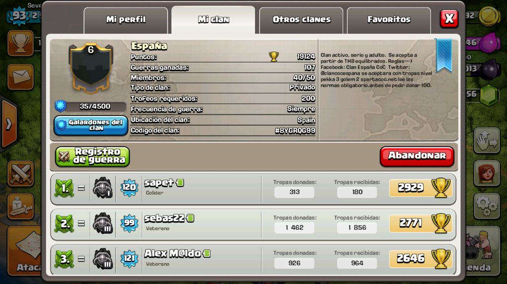 clancocespana's tweet photo. Aunque ayer perdimos la guerra, YA SOMOS CLAN NVL. 6 !! 🎉🎏🎊 https://t.co/0rD4Rbxr6S