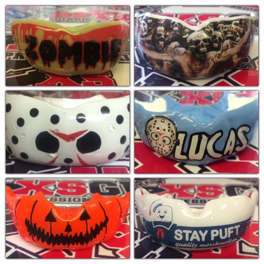 £10 off custom graphics #mouthguard over #Halloween weekend xsguardmouthguards.co.uk/xsguard-shop/ #rugby #mma #boxing #hockey #bjj