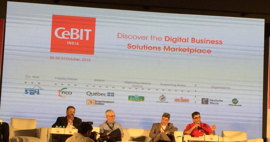 anjaniglobal's tweet photo. Pleasure to hear @vishalgondal of @GOQiiLife . #CeBITINDIA #CeBIT2015 #CeBIT https://t.co/JbcYV51G3B