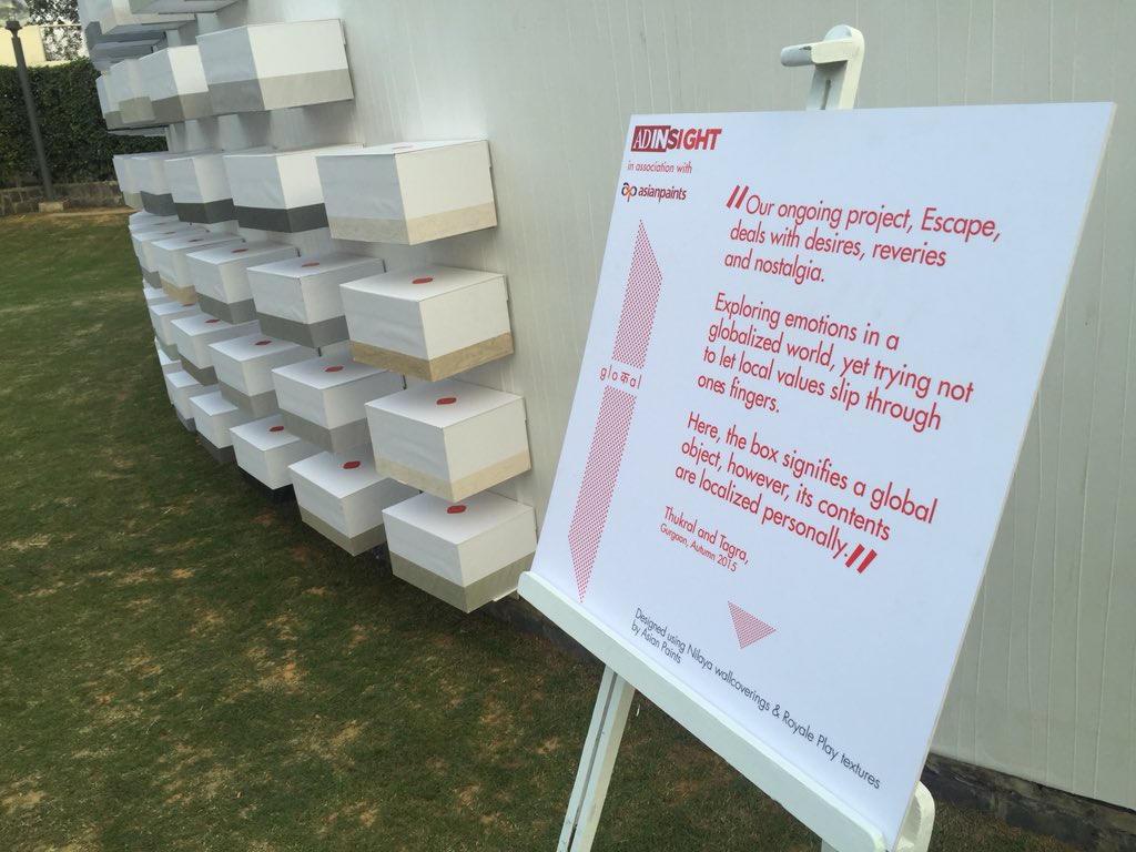 asianpaints's tweet image. An awesome custom designed installation by Thukral &amp;amp; Tagra to welcome everyone! #ADInsight