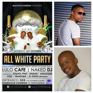 AsalamoSA's tweet photo. Its thee all white party @Stanville lounge in Qwa Qwa @LuloCafe @Naked_Dj let the good times roll #MetroFmAudiogasm https://t.co/jdhK58cgkb
