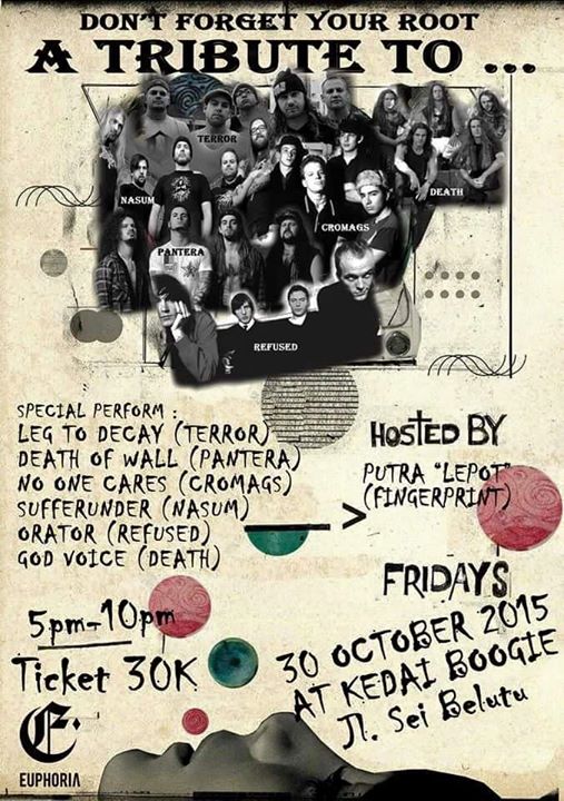 Don't Forget Your Roots !
Sampai ketemu di Kedai Boogie Pukul 8 malam. yeah !